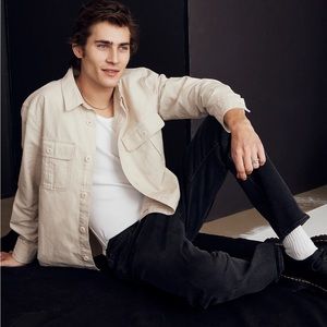 Madewell men’s cotton linen boxy shirt jacket